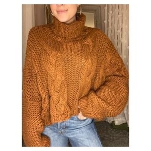 Chunky Knit Cropped Sweater